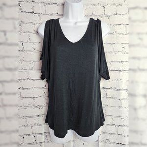 Women's Loose Fit Open Shoulder Top, size small